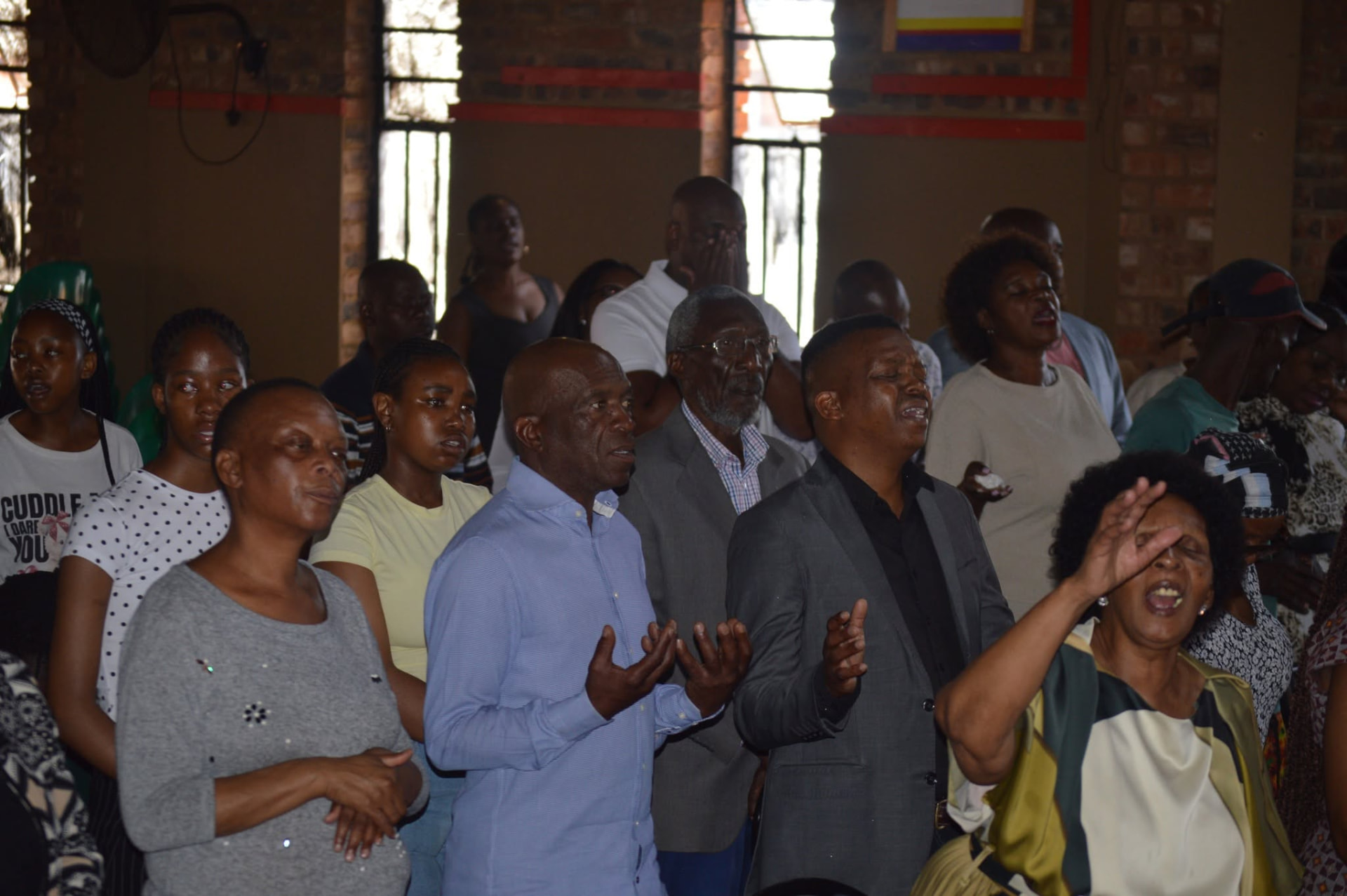 CFC Katlehong congregation worshipping together